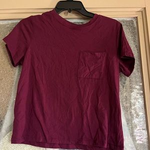 Burgundy shirt